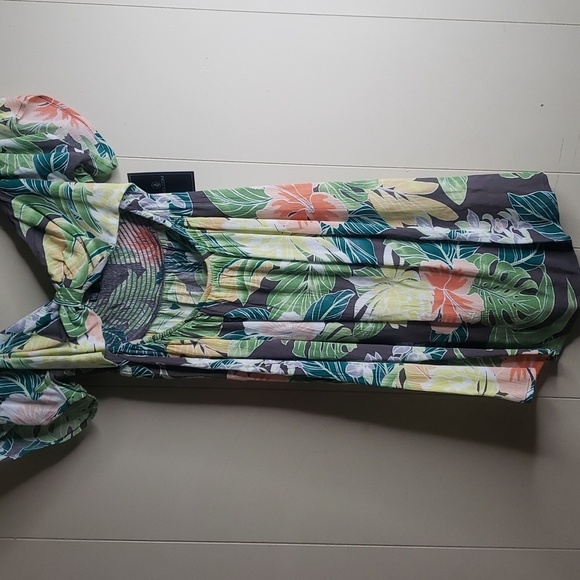 Volcom Excapism Mini Cut Out  Dress Slate Grey - Picture 6 of 16